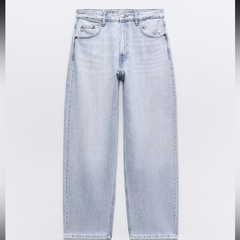 Zara mid waist balloon jeans